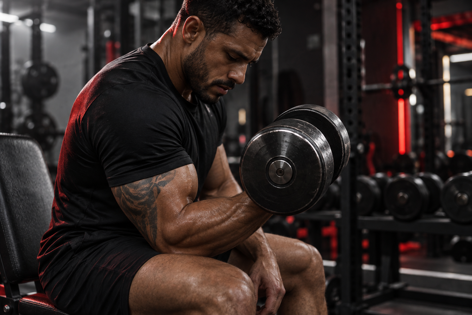 Campanha FitZone: atleta treinando. Imagem ilustrativa criada com IA.